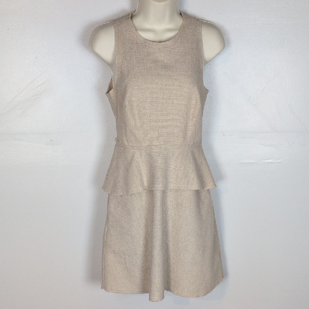 Banana Republic Cotton & Linen Canvas Knee Length Dress